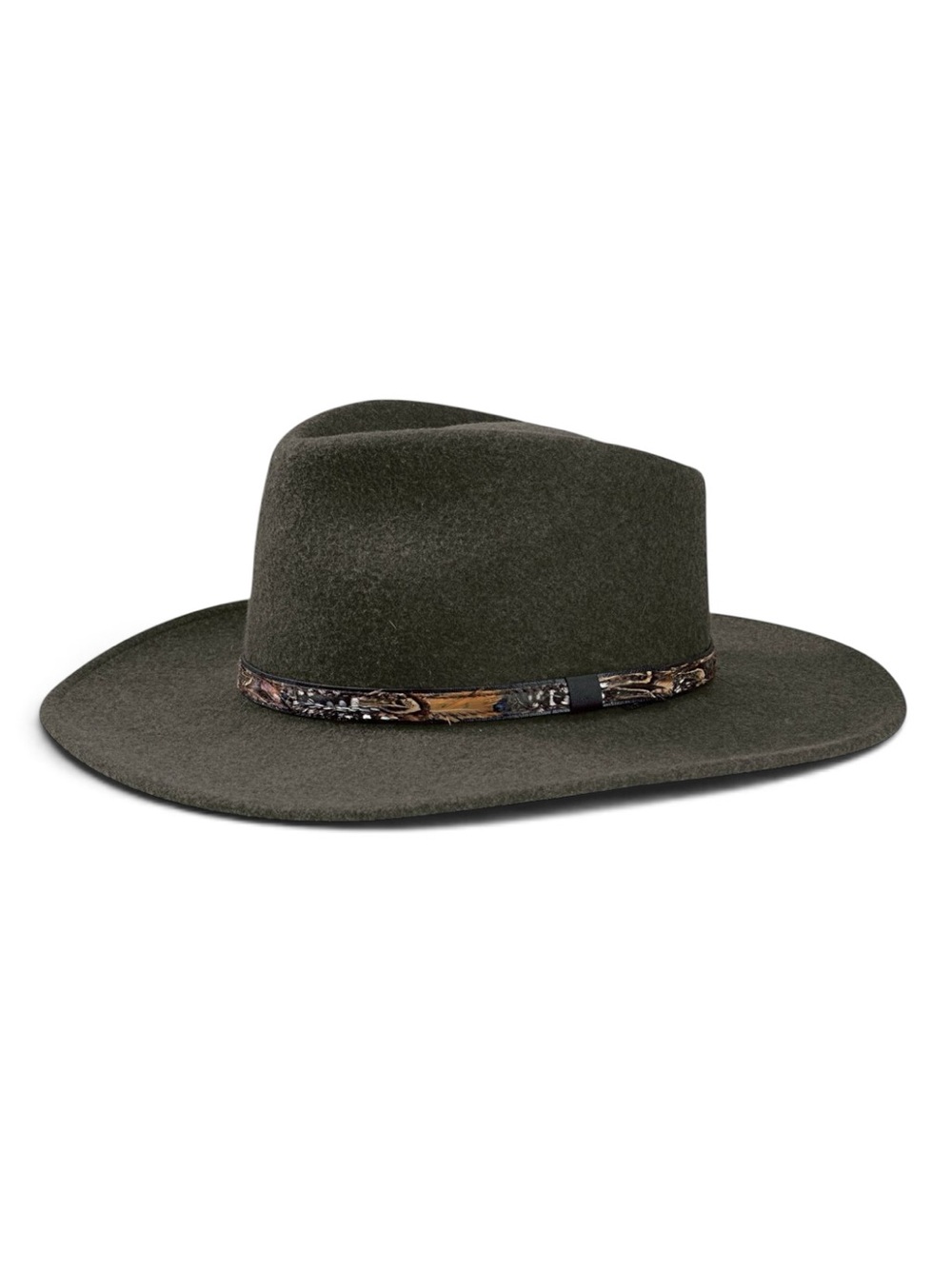Stetson Expedition Crushable 100% Wool Outback Hat Loden Green XL